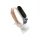 Xiaomi Mi band 3 / 4 szíjak - 3D-s, púder színű, púder színű-sárga, szilikon
