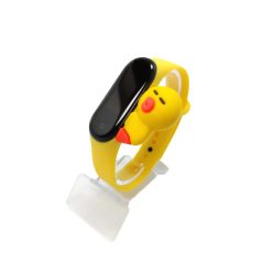   Xiaomi Mi band 3 / 4 szíjak - 3D-s, citromsárga, sárga, szilikon