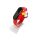 Xiaomi Mi band 3 / 4 szíjak - 3D-s, piros, piros, szilikon