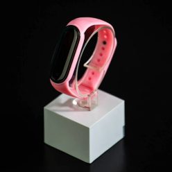   Xiaomi Mi band 5 / 6 szíjak - egyszínű, rózsaszín, rózsaszín, szilikon