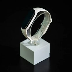   Xiaomi Mi band 5 / 6 szíjak - egyszínű, fehér, fehér, szilikon