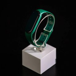  Xiaomi Mi band 5 / 6 szíjak - egyszínű, smaragdzöld, szilikon, zöld