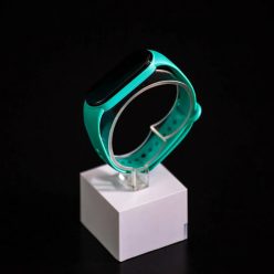   Xiaomi Mi band 5 / 6 szíjak - egyszínű, fűzöld, szilikon, zöld