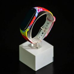  Xiaomi Mi band 5 / 6 szíjak - nonfiguratív, paintball, szilikon, tarka
