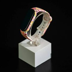   Xiaomi Mi band 5 / 6 szíjak - absztrakt, nonfiguratív, szilikon, tarka