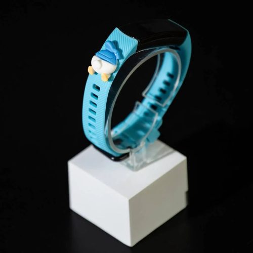 Huawei Honor Band 4 / 5 szíjak - 3D-s, kék, mintás, szilikon